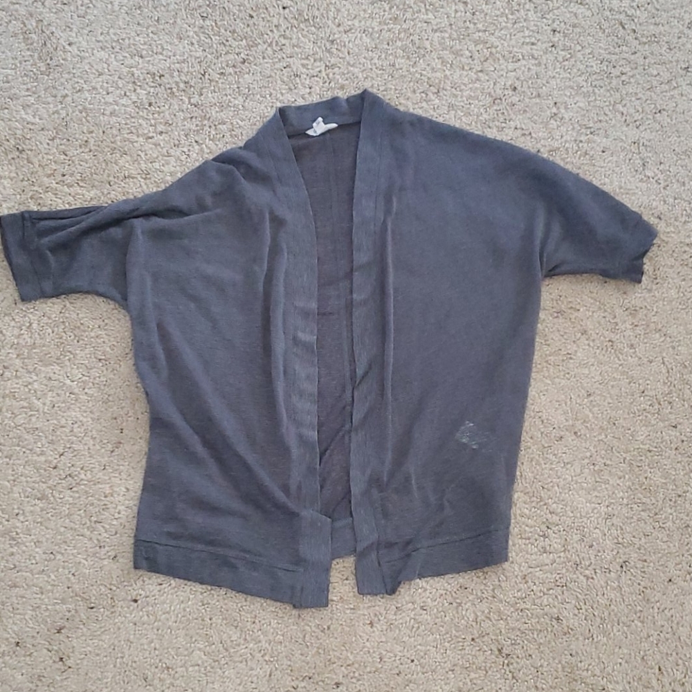 Gray cardigan